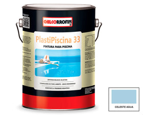 PINTURA PISCINA PLASTIPISCINA 33 CELESTE AGUA CHILCORROFIN GALON