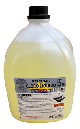 CLORO LIQUIDO BIDON 5 LT