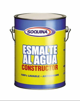 ESMALTE AL AGUA CONSTRUCTOR SOQUINA BLANCO GALON