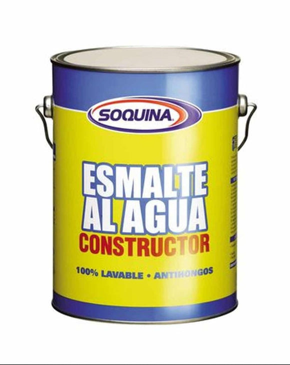 ESMALTE AL AGUA CONSTRUCTOR SOQUINA BLANCO GALON