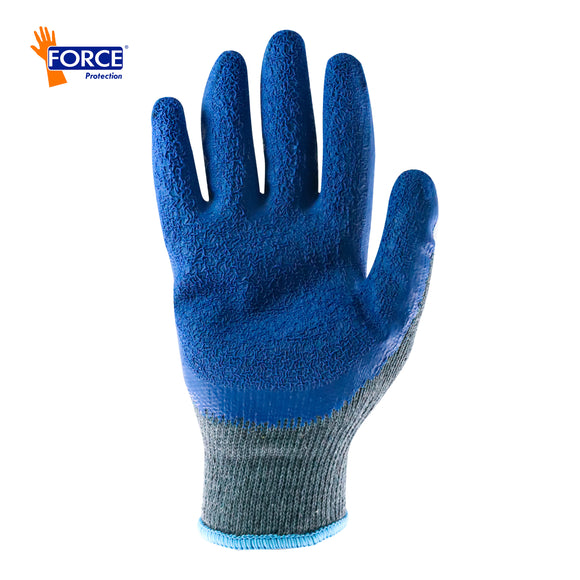 GUANTE MULTIFLEX PALMA LATEX GRIS FORCE CAJA 120 PARES