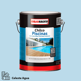 PINTURA PISCINA CHILCOPISCINA CELESTE AGUA CHILCORROFIN GALON