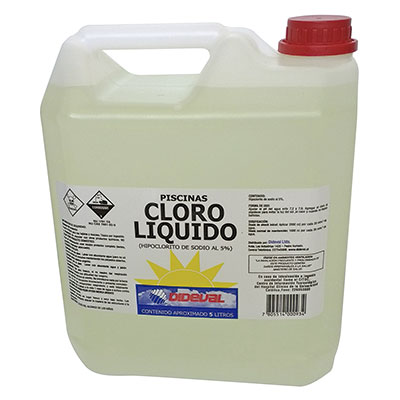 CLORO LIQUIDO 5% | BIDON 5 LTS